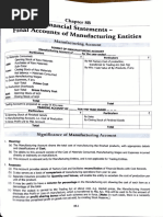 Final Accounts Manufacturing