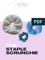 The Staple Scrunchie Knitting Pattern From New Wave Knitting