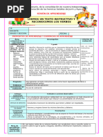 1º U7 s2 Sesion d3 Com Leemos Un Texto Instructivo y Reconocemos Los Verbos