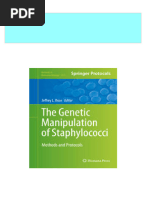 Ebooks File The Genetic Manipulation of Staphylococci Methods and Protocols 1st Edition Jeffrey L. Bose (Eds.) All Chapters