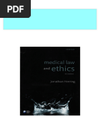 Medical Law and Ethics 6th Edition Jonathan Herring All Chapter Instant Download