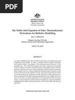 Ian A. Johnston - The Noble-Abel Equation of State: Thermodynamic Derivations For Ballistics Modelling