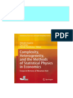 Complexity Heterogeneity and The Methods of Statistical Physics in Economics Essays in Memory of Masanao Aoki Hideaki Aoyama