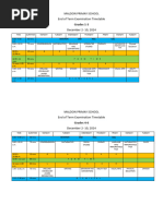 Examination TIME TABLE 2024