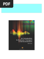 Full An Introduction To Quantum Transport in Semiconductors 1st Edition David K. Ferry Ebook All Chapters