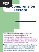 La Comprensión Lectora