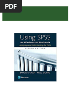 Using SPSS For Windows and Macintosh 8th Edition (Ebook PDF) 2024 Scribd Download