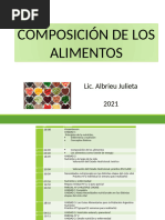 UNIDAD 1 B COMPOSICION DE LOS ALIMENTOS 2021