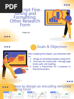 Chapter 9 - Manuscript Fine-Tuning and Formatting Other Research Form