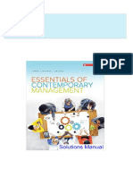 Get Essentials of Contemporary Management Canadian 5th Edition Jones Solutions Manual Free All Chapters