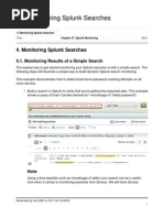 Monitor Splunk Searches