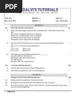 Xii Physics -i Theory Prelim -1 (35 Marks)