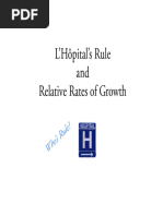 1 LHopitals Rule and Relative Rates of Growth