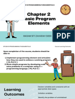 DFC20113 - CHAPTER 2 (BASIC PROGRAM ELEMENTS_2.1_2.2_2.3)