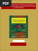 Analysis and Performance of Engineering Materials Key Research and Development 1st Edition Gennady E. Zaikov (Editor) download pdf