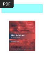 The Lexicon: An Introduction 1st Edition Elisabetta Jezek all chapter instant download