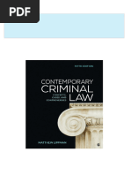 Download ebooks file Contemporary Criminal Law Concepts Cases and Controversies 5th Edition Matthew Lippman all chapters