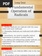 LQ4 Fundamental Operation of Radicals