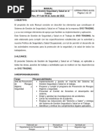 GRRHH-PRHS-M.001 Sistema de Gestión Seguridad y Salud en el Trabajo PROA Rev 4