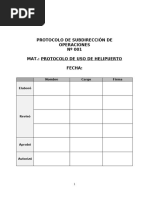 FORMATO PROTOCOLO INSTRUCTIVO HELIPUERTO HOSPITAL CLINICA