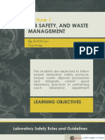 Lecture 1.1 - Lab safety-waste management & Glasswares