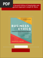 Get Business Ethics Seventh Edition A Stakeholder and Issues Management Approach Joseph W. Weiss free all chapters