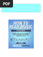 Download Complete How To Read Music For Beginners A Simple and Effective Guide to Understanding and Reading Music with Ease 1st Edition Nicolas Carter PDF for All Chapters