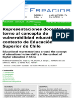 Representaciones docentes en torno al concepto de vulnerabilidad educativa- Miranda-Ossandón et al., (2019)