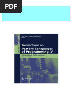 Transactions on Pattern Languages of Programming IV James Noble 2024 Scribd Download