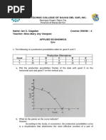 APPLIED ECONOMICS ASSIGNMENT - IAN C. DAGATAN BSHM 4