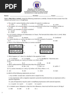 MATH 9- SECOND QUARTER EXAM TQ