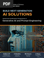 Advanced Certification Programme in generative Ai and Prompt Engineering