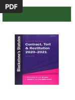 Immediate download (eBook PDF) Blackstone's Statutes on Contract, Tort & Restitution 2020-2021 (Blackstone's Statute Series) Thirty-first edition ebooks 2024