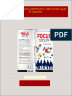 Download ebooks file Focus Groups Theory and Practice 3rd Edition David W. Stewart all chapters