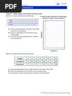  Scatter Graphs GCSE Worksheet