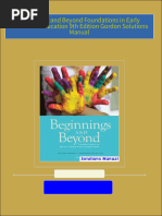 Immediate download Beginnings and Beyond Foundations in Early Childhood Education 9th Edition Gordon Solutions Manual all chapters