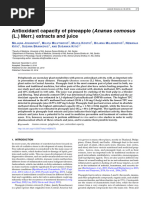 Antioxidant Capacity of Pineapple Ananas-1