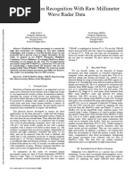 Human Action Recognition With Raw Millimeter Wave Radar Data