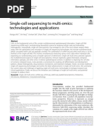 Single-cell sequencing to multi-omics  technologies and applications