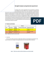 Commercial Glue Strength Analysis Using Factorial Experiment