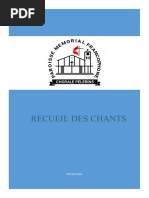 Recueil Des Chants 2