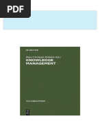 Knowledge Management Libraries and Librarians Taking Up the Challenge Hans-Christoph Hobohm (Editor) All Chapters Instant Download