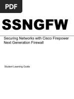 Securing Networks With Cisco Firepower Next Generation Firewall - Student Learning Guide