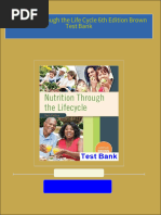 Complete Answer Guide for Nutrition Through the Life Cycle 6th Edition Brown Test Bank