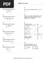 Algbric equation and linear 