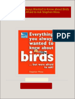 Everything You Always Wanted to Know about Birds But Were Afraid to Ask Stephen Moss 2024 Scribd Download