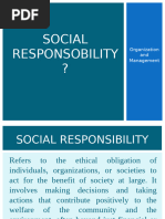 SOCIAL RESPONSOBILITY