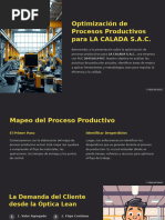 Optimizacion de Procesos Productivos Para Empresa LA CALADA SAC