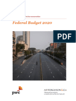 AFF's Tax Memorandum on Federal Budget 2020