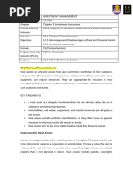 LECTURE NOTES CHAPTER 3 FIN 358